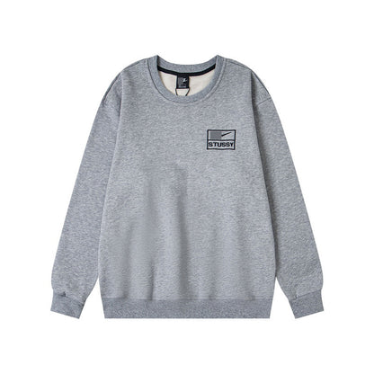 GMstuxN Letter Collaboration Hoodie Classic Letter Embroidery Hooded Sweatshirt Heavyweight Casual Jacket for Men