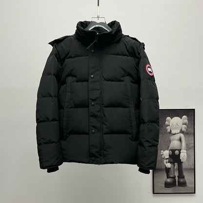 GMabce-New 29 style Big Goose 2048 Parka Coat, Unisex Style with Detachable Hood, Extreme Cold Protection Comparable to Rolls-Royce Grade, Fur-Free Hooded Down Jacket Wyndham Jacket Thickened