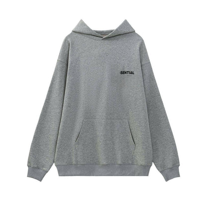 FFOG Double-Line ESSENTIALS Small Letter Printed Casual Loose-Fitting Circular Knit Pullover Sweater Set