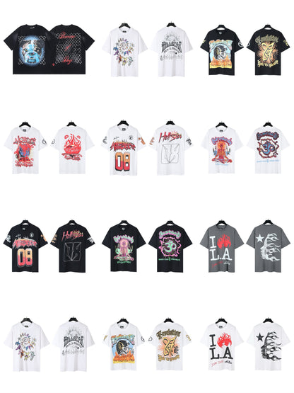 [1]TTY Summer Couples Wear plus Size Loose Pullover Short Sleeve T-shirt Youth Tee