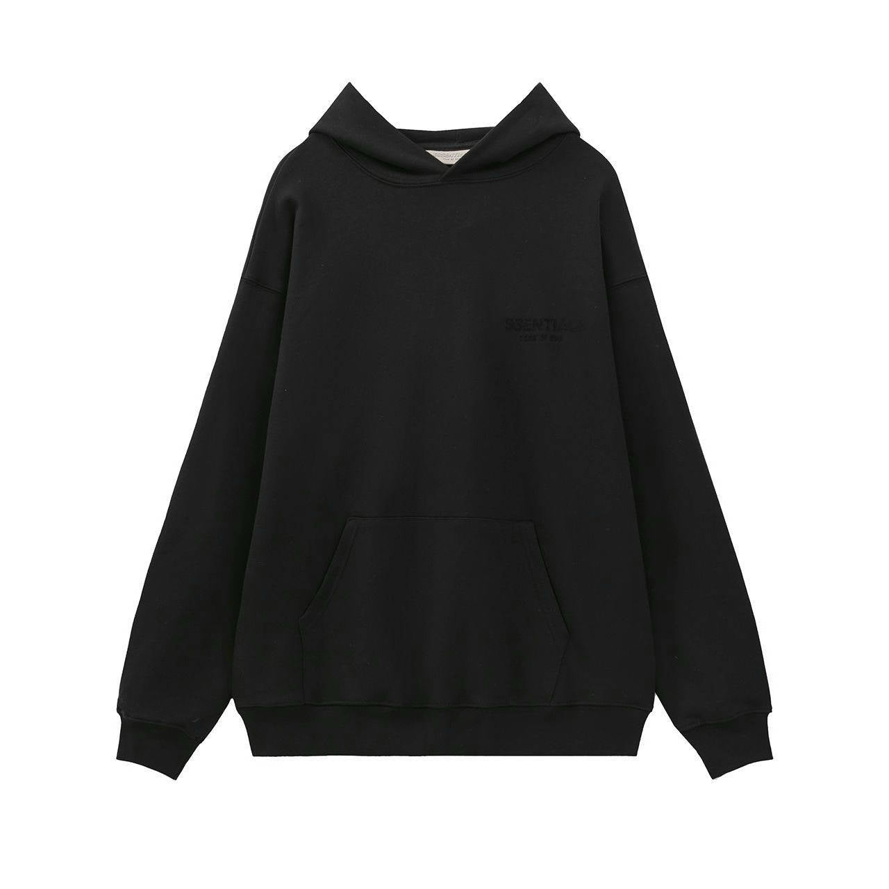 FFOG Double-Line ESSENTIALS Small Letter Printed Casual Loose-Fitting Circular Knit Pullover Sweater Set