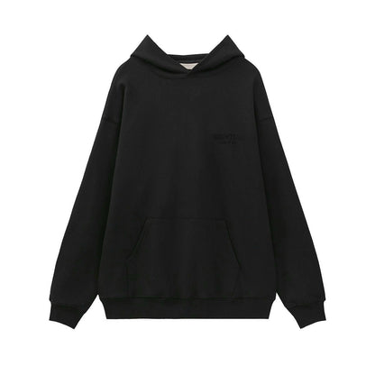 FFOG Double-Line ESSENTIALS Small Letter Printed Casual Loose-Fitting Circular Knit Pullover Sweater Set