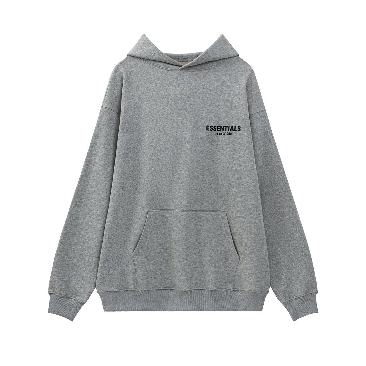 FFOG Double-Line ESSENTIALS Small Letter Printed Casual Loose-Fitting Circular Knit Pullover Sweater Set