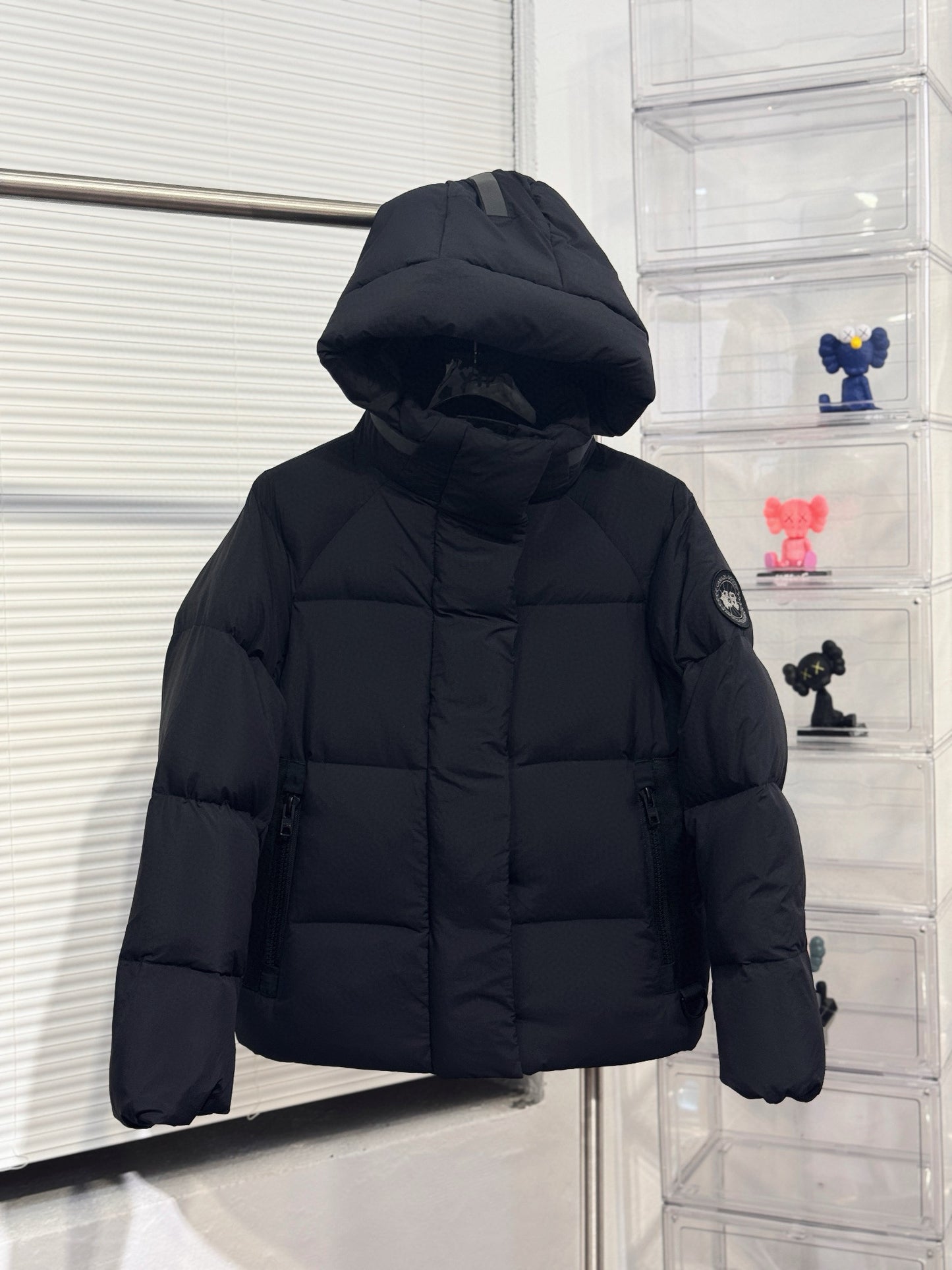 GMabcd Big GOOSE/ Junction 3M Reflective Black Label Parka Coat/Same style as used by Ouyang Nana