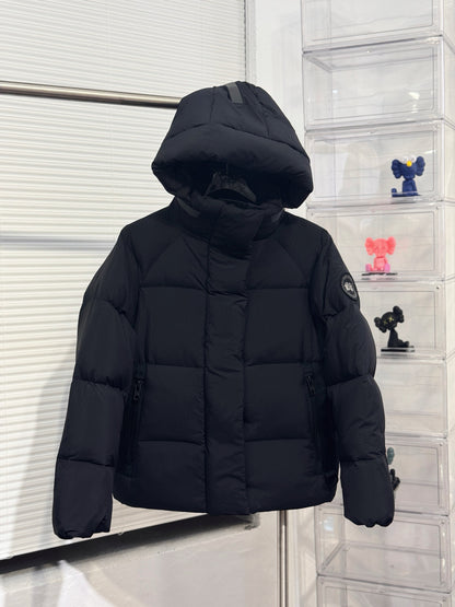 GMabcd Big GOOSE/ Junction 3M Reflective Black Label Parka Coat/Same style as used by Ouyang Nana