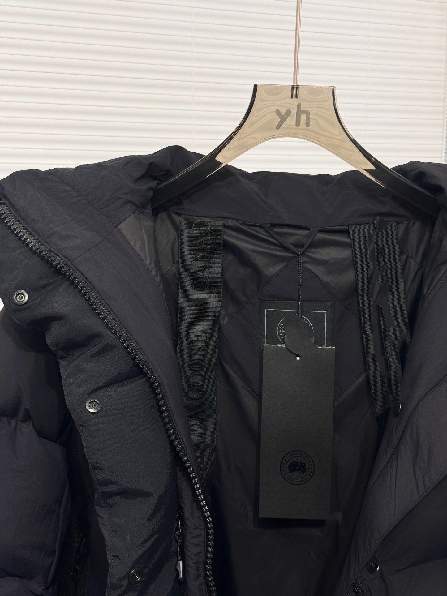 GMabcd Big GOOSE/ Junction 3M Reflective Black Label Parka Coat/Same style as used by Ouyang Nana