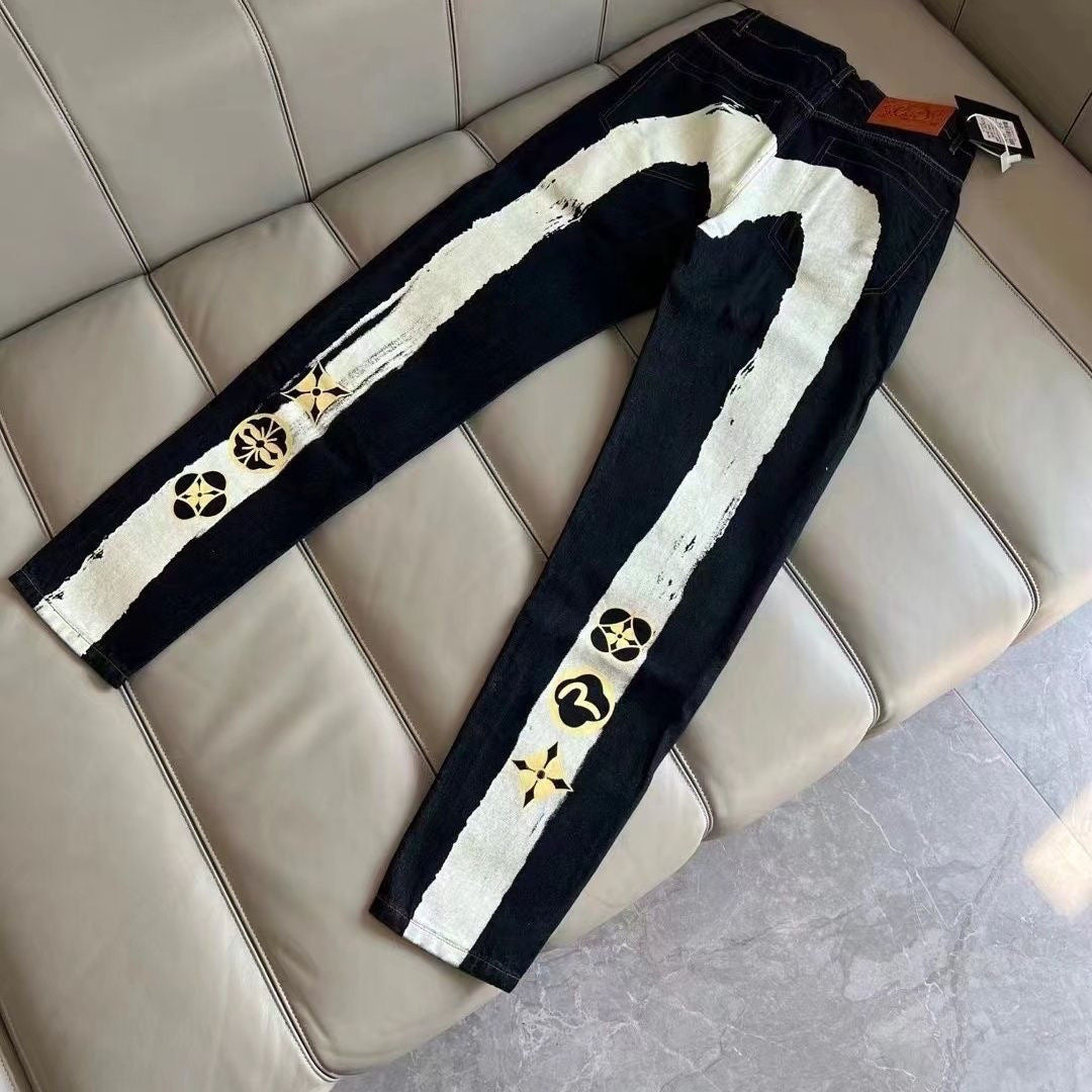 GMABCD Unisex Graphic Denim Jeans – Casual Streetwear Pants Collection