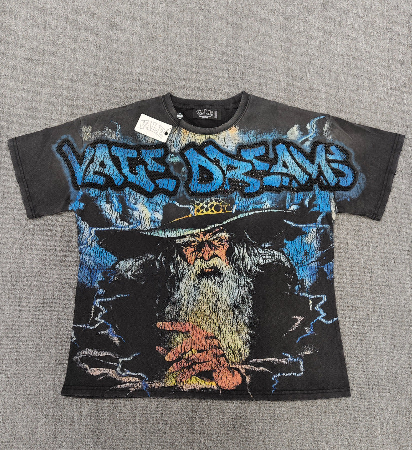 HD_ORIGINAL_20260813::#V106 | Washed vintage graphic T-shirt