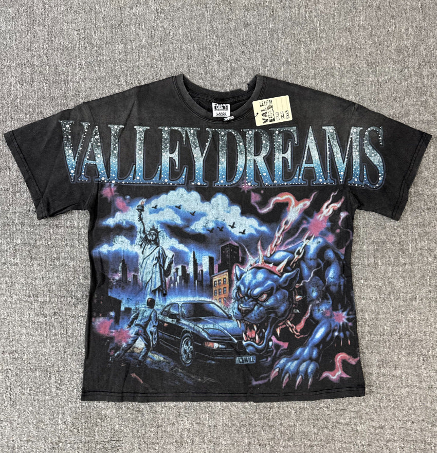 HD_ORIGINAL_20260813::#V61 | Washed vintage graphic T-shirt