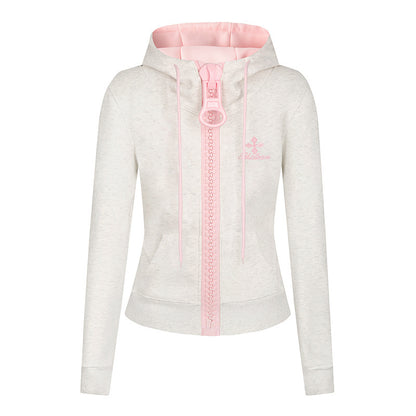GMabcd zip hoodie detail