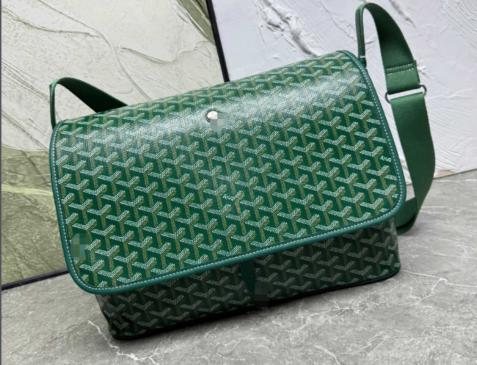 Gmabcd High-Style Large-Capacity Single-Shoulder Crossbody Messenger Bag Unisex Chest Bag Saddle Bag