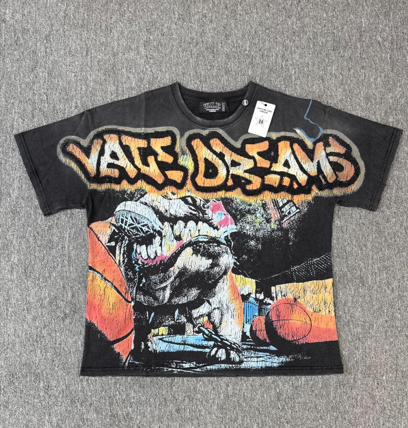 HD_ORIGINAL_20260813::#V104 | Washed vintage graphic T-shirt