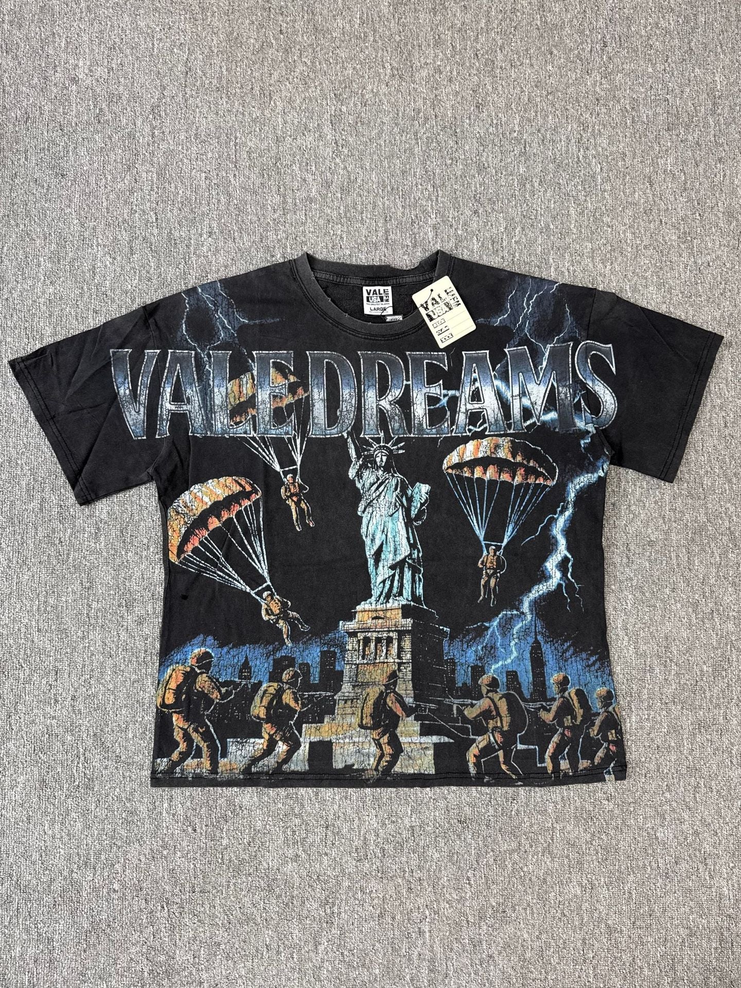 HD_ORIGINAL_20260813::#V35 | Washed vintage graphic T-shirt