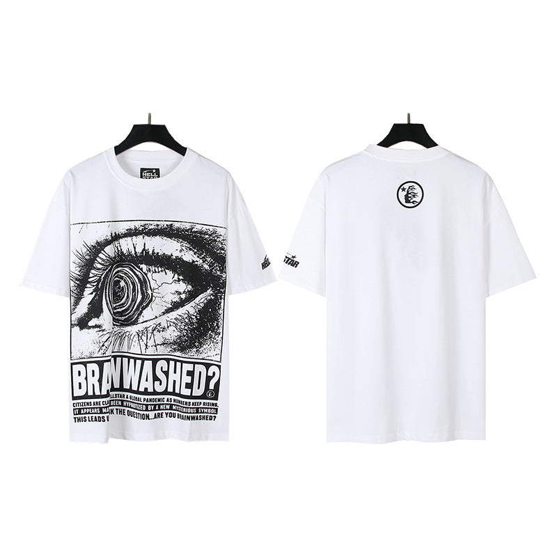 [3]2025 Summer New American Fashion Brand Male and Female Couples Wear plus Size Loose Pullover Short Sleeve T-shirt Youth Tee