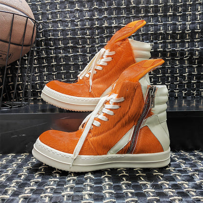 GMABCD U8800 Orange (Horsehair) high-top platform sneakers - view 8