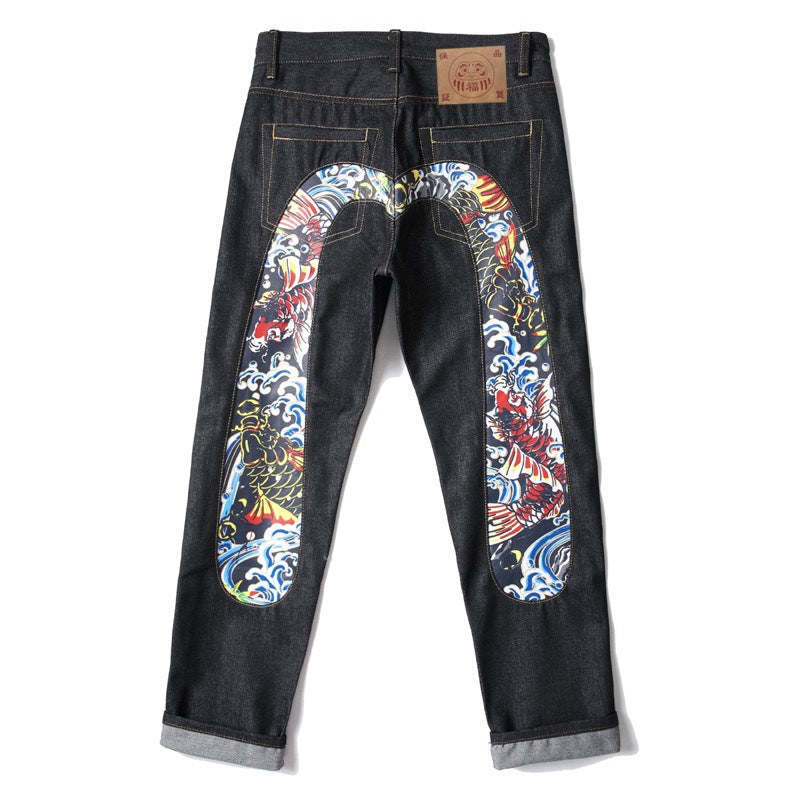 GMABCD Unisex Graphic Denim Jeans – Casual Streetwear Pants Collection