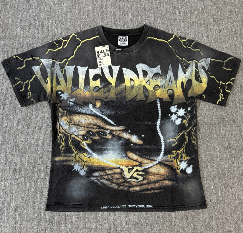 HD_ORIGINAL_20260813::#V118 | Washed vintage graphic T-shirt