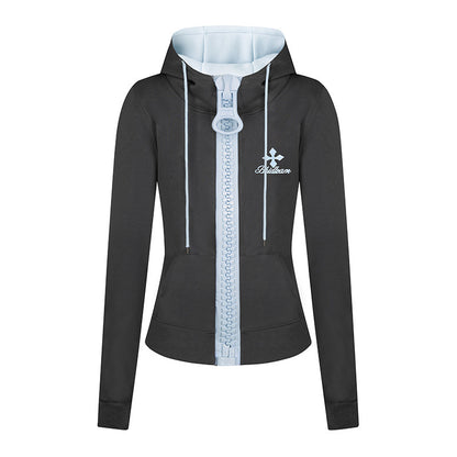 GMabcd zip hoodie detail