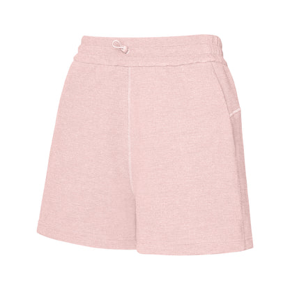 Women's waffle-knit loose yoga shorts image 2