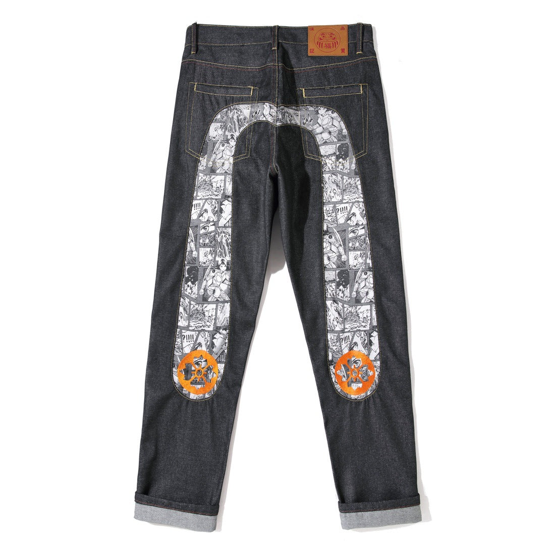 GMABCD Unisex Graphic Denim Jeans – Casual Streetwear Pants Collection