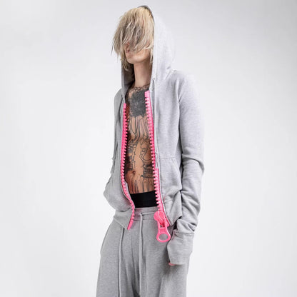 GMabcd oversized full zip hoodie streetwear