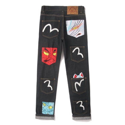GMABCD Unisex Graphic Denim Jeans – Casual Streetwear Pants Collection