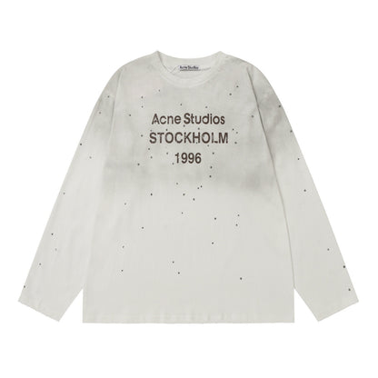 VARIANT_IMAGE::AC19 Rhinestone White | Vintage graphic long-sleeve T-shirt