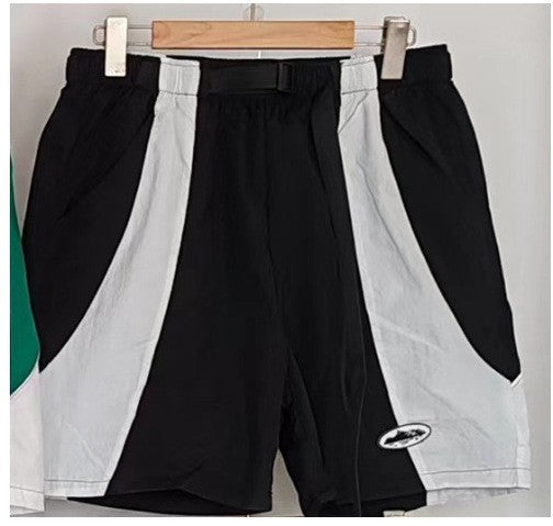 HD_VARIANT_IMAGE::8166 Black | Alcatraz graphic cotton Bermuda shorts