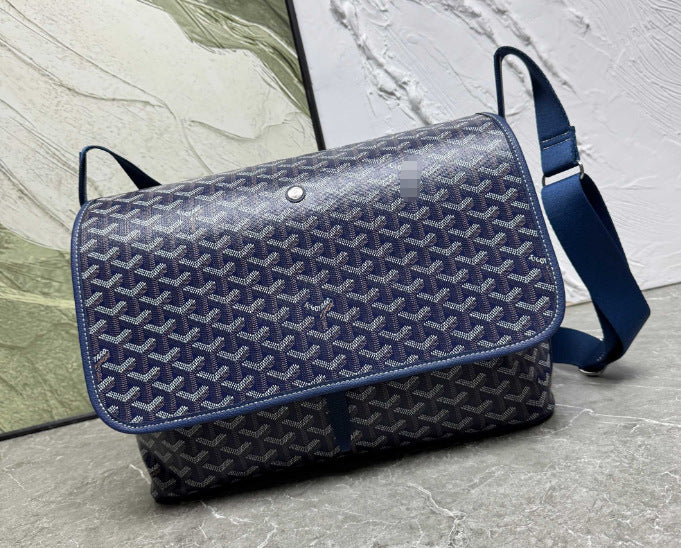 Gmabcd High-Style Large-Capacity Single-Shoulder Crossbody Messenger Bag Unisex Chest Bag Saddle Bag