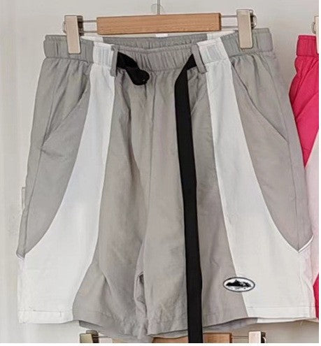 HD_VARIANT_IMAGE::8166 Gray | Alcatraz graphic cotton Bermuda shorts