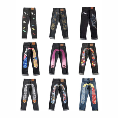 GMABCD Unisex Graphic Denim Jeans – Casual Streetwear Pants Collection