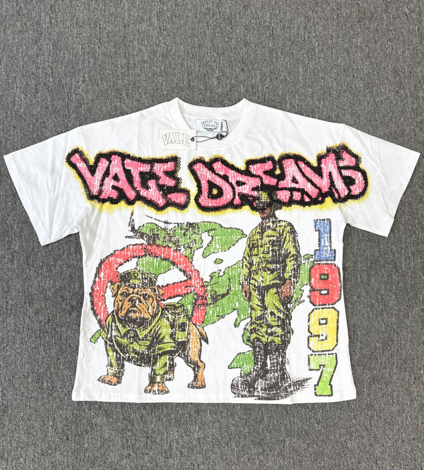 HD_ORIGINAL_20260813::#V102 | Washed vintage graphic T-shirt