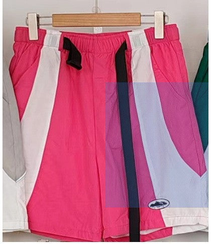 HD_VARIANT_IMAGE::8166 Pink | Alcatraz graphic cotton Bermuda shorts