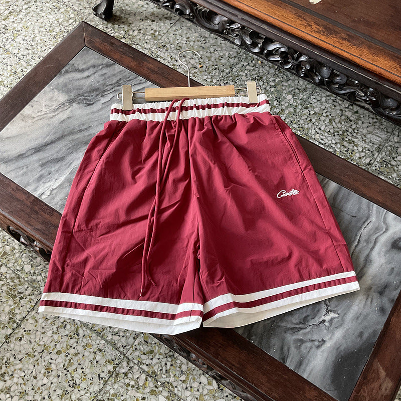 HD_VARIANT_IMAGE::L2012 Red | Alcatraz graphic cotton Bermuda shorts