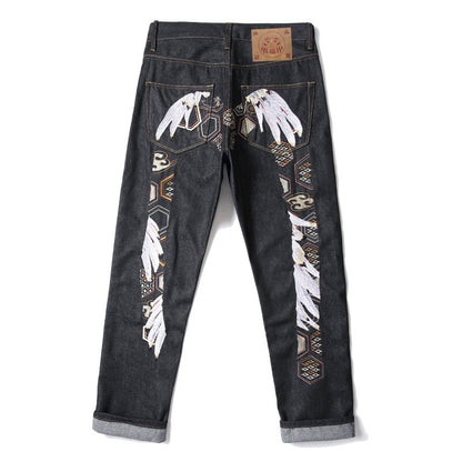 GMABCD Unisex Graphic Denim Jeans – Casual Streetwear Pants Collection