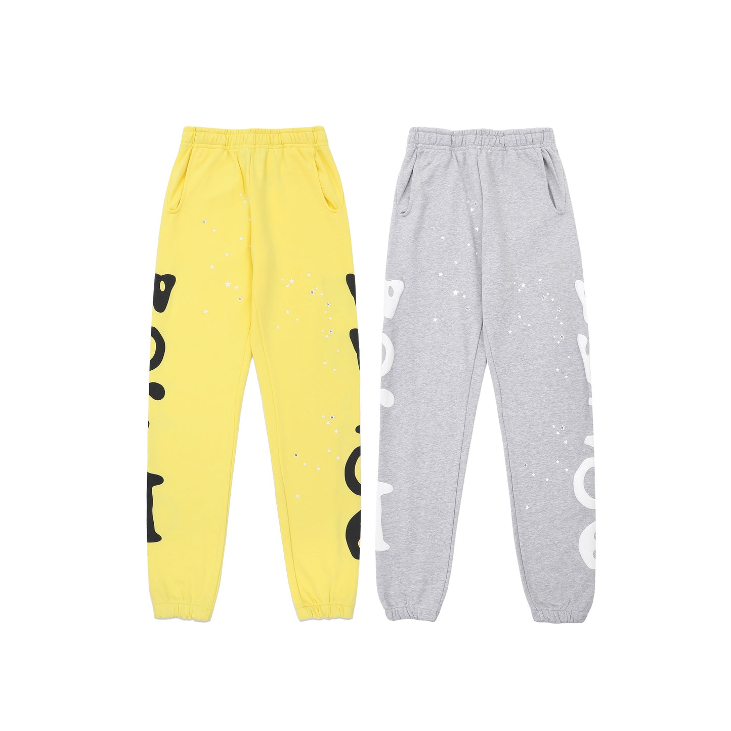 Sp55der High Quality Spider Web Foam Letter Loose Men's and Women's Suits Pants