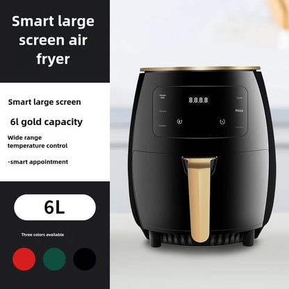 Air Fryer New Air Fryer Home Large Capacity Chips Machine Multi-Functional Deep Frying Pan
