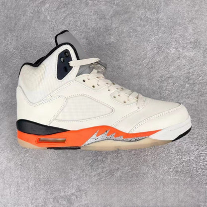 GMabcd-AJ5 High High-Top Basketball Shoes Buckle Broken Rukawa Kaede White Cement Ice Blue Low-Top Cushion Men and Women Sneakers