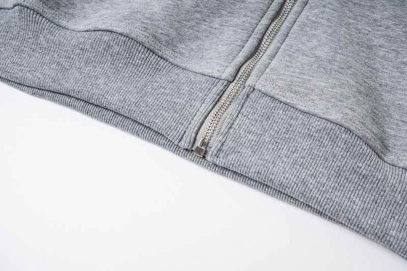 GMstuxN Letter Collaboration Hoodie Classic Letter Embroidery Hooded Sweatshirt Heavyweight Casual Jacket for Men