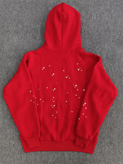 GMSp5der sweatshirt Spider Web Star Print loose Hoodie Zipper Coat Men[High Quality]