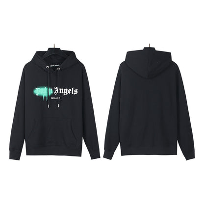 Gmabcd New Spray Paint Graffiti City Letter Logo Printing Terry High Street Couple Hooded Sweater