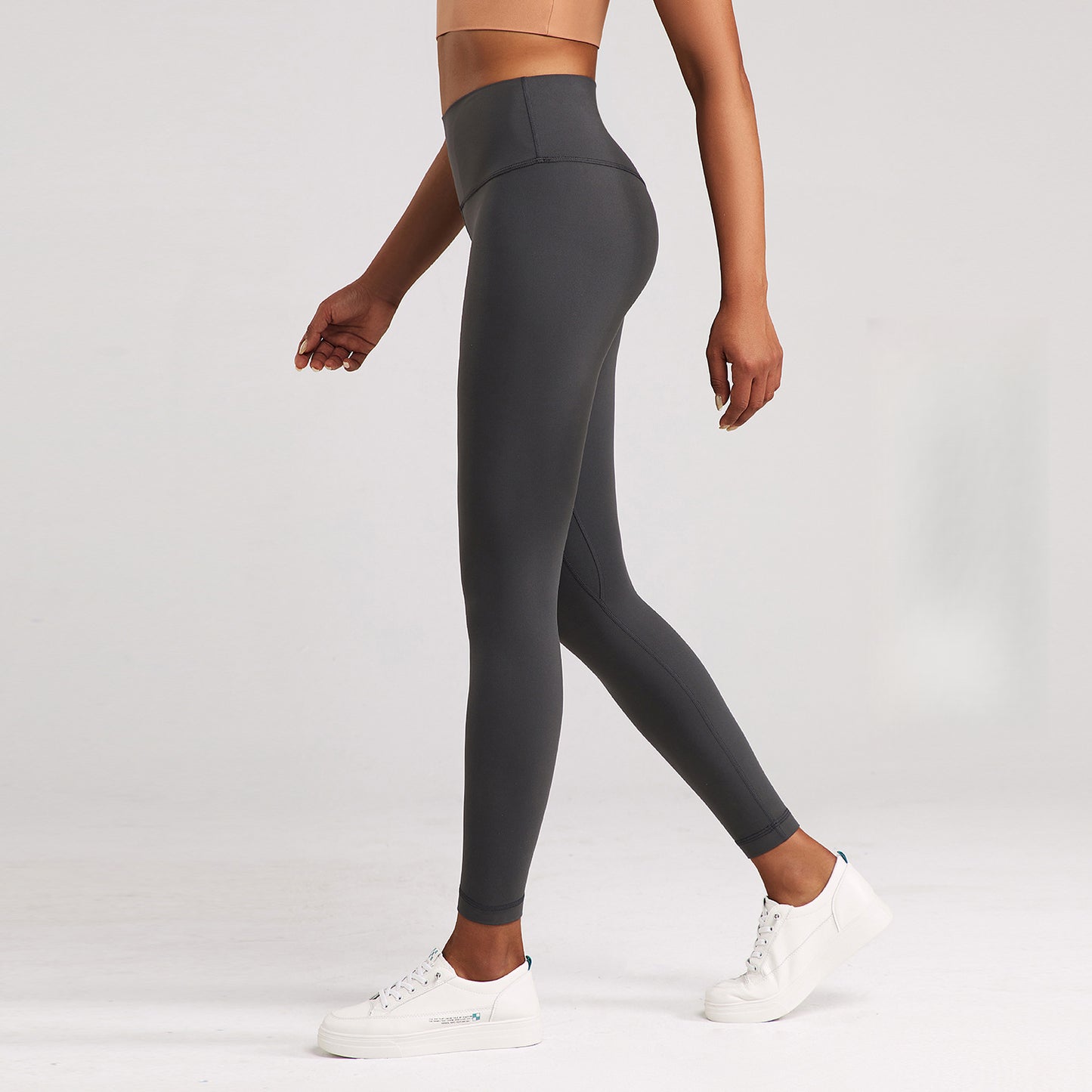 Lulu Yoga Pants Women's High Elastic Nude Feel Brushed Sports Running Fitness Pants High Waist Hip Lift Skinny Pants Slim Fit