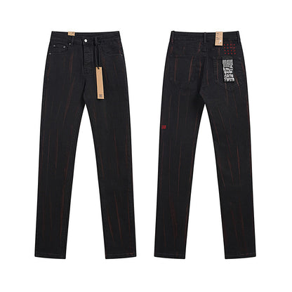 GMabcd Trendy KSUBI Men's Pants Casual Slim Fit Skinny Jeans Stretch Denim Pants