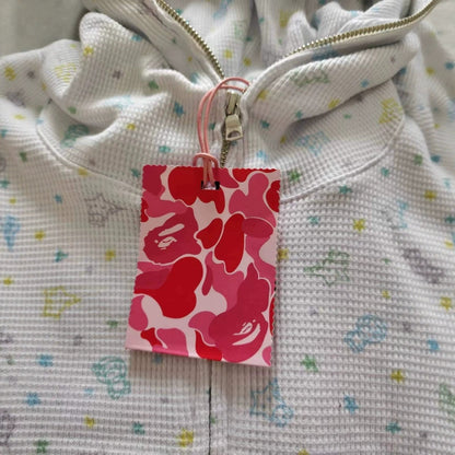 Baby milo floral waffle hooded cardigan g3
