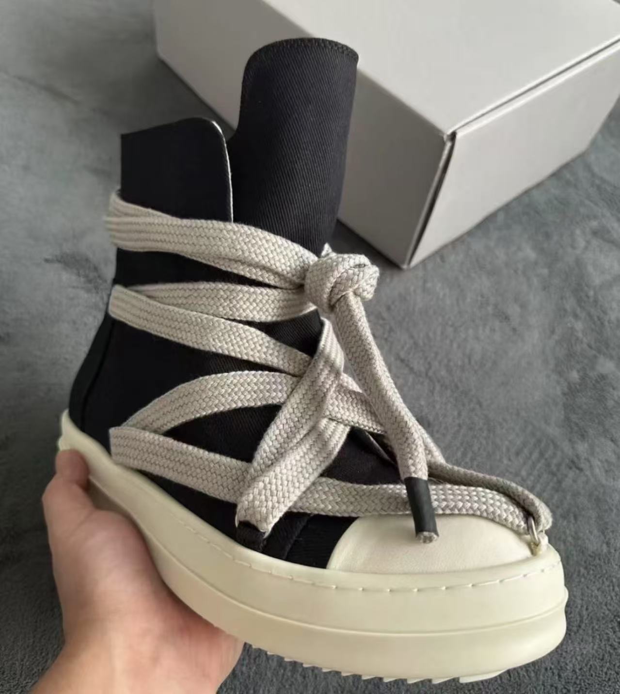GMAbcd RICK Original Main Line New Leather Surface OWENS High Street Low-top Niche Shoes