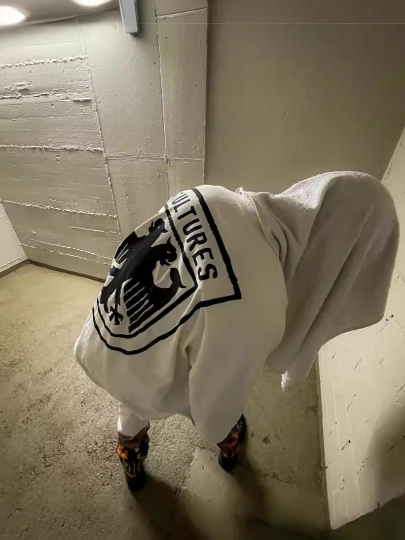 American Street Style Vultures Merchandise European and American Vest High Street Hip-Hop Unisex Long Sleeve T-Shirt