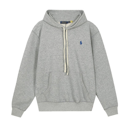 [High quality]RL Raffy Pony Logo Hoodie Women Pure Cotton Heavy Pullover Embroidered Hoodie Men Autumn Winter Couple Long Sleeve Hoodie