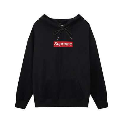 GMSupreme Fleece-Lined Full Series Hooded Sweatshirt Men's Jacket Hoodie BOX Classic Collaboration Long Sleeve