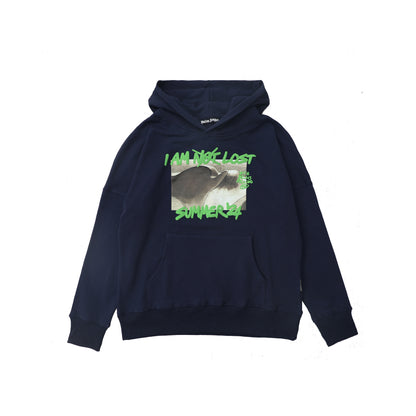 Pullover Sweatshirt Unisex Niche Design Chest Print Sports Casual Hoodie