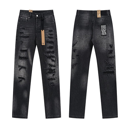 GMabcd Trendy KSUBI Men's Pants Casual Slim Fit Skinny Jeans Stretch Denim Pants